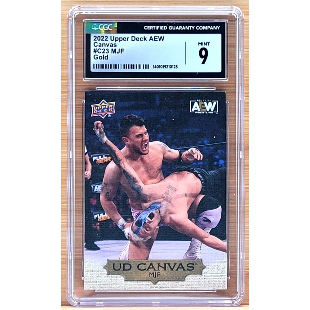 2022 UPPER‎ DECK AEW MJF CANVAS GOLD CGC 9 WWE AEW